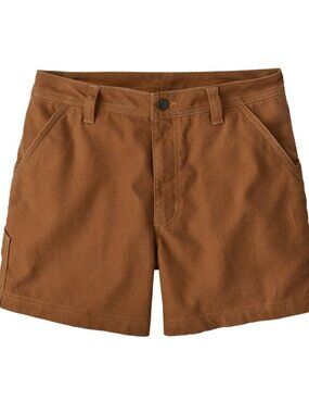 Patagonia Women's All Seasons Work Shorts Hemp Canvas Brown 10 Carpenter Casual